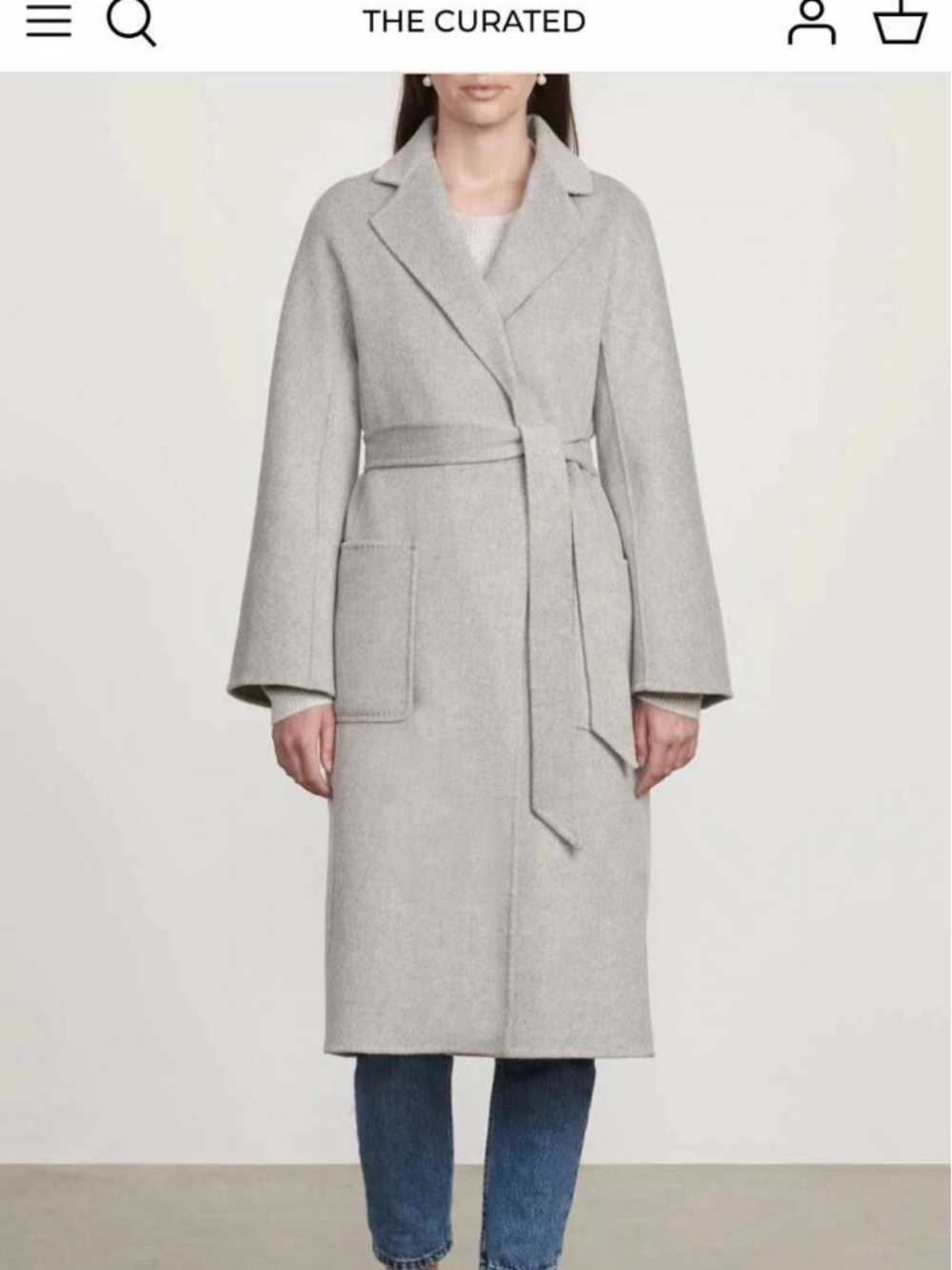 The Curated Coat The Classic in Light Grey